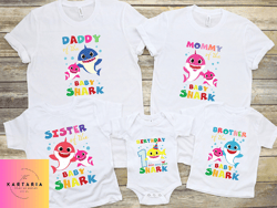 custom family baby shark birthday shirt s, baby shark matching shirt s, shark do do do shirt , personalized birthday shi