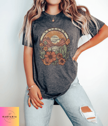 retro arizona vintage landscape tshirt  boho western desert midwest shirt  trendy 2023 rodeo cowgirl streetwear holiday