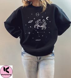 cancer sweatshirt  cancer gift astrology sweatshirt  zodiac sweatshirt  cancer birthday gift zodiac sign sweatshirt  vin