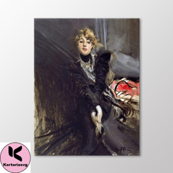 the actress by giovanni boldini canvas wall art