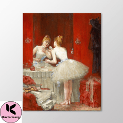 the ballerina lodge by leon francois comerre canvas wall art