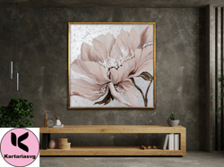 flowers canvas art,flower canvas painting, flower poster, floral art work, wall art canvas design, framed  canvas ready