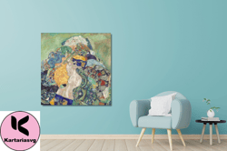 gustav klimt baby canvas wall art gustav klimt baby print vintage klimt exhibition   exhibition artwork art   baby vinta