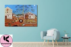 joan mir abstract joan miro the farm canvas wall art,miro 1922 abstact canvas, surreal wall art,wrapped surreal canvas,s