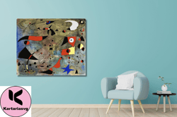 joan miro canvas wall art,miro art,joan miro  ,joan mir abstract surrealism art,abstact canvas,surreal wall art,wrapped