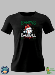 santas favorite baseball player shirt, santa baseball tshirts, baseball season tee, gift for baseball lover men