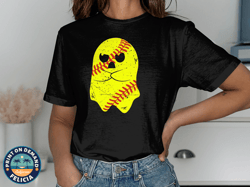 softball ghost, softball halloween shirts for women, halloween ghost shirt, softball game shirt, softball outfit