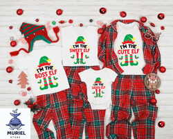 elf matching family shirt s, sassy elf christmas tee, boss elf xmas shirt , family holiday shirt s, festive elf apparel