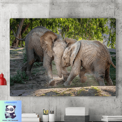 elephant canvas wall art, sunset canvas wall art,animal posters, wildlife art,canvas printing, frame canvas printing, fa