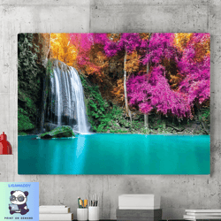 landscape canvas printing, canvas wall art painting, spring painting, wall decoration, wall art canvas painting