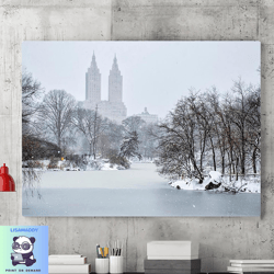 new york city canvas wall art painting, canvas wall decoration, city skyline poster, living room wall art, home decorati