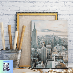 new york city canvas wall art painting, canvas wall decoration, wildlife photography, living room wall art, home decorat