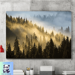 sunrise hill canvas wall art painting, canvas wall art, sunrise wall art, nature photography, living room wall art, home