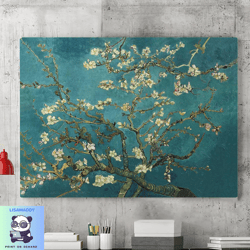 van gogh: flowering apricot canvas wall art decoration, famous canvas prints, canvas wall posters, wall decoration, home