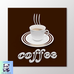 coffee sign canvas wall art