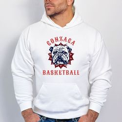vintage gonzaga bulldogs basketball pullover hoodie embroidery big logo gonzaga university bulldogs basketball