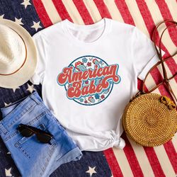 american babe shirt, retro usa shirt, women 4th of july shirt, america patriotic shirt, independence shirt