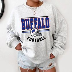 buffalo football sweatshirt, vintage style buffalo football, football sweatshirt, buffalo sweatshirt