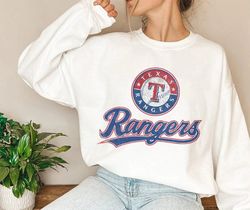 vintage texas ranger crewneck sweatshirt, rangers est 1835 sweatshirt, texas baseball game day shirt, retro rangers shir