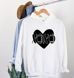xoxo hoodie, game lover hoodie, game day hoodie, football season hoodie, sport fan hoodie, football hoodie, gift for fri