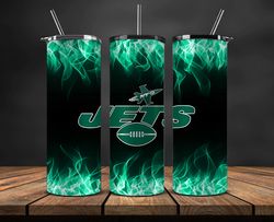 ny jets football 20oz skinny tumbler