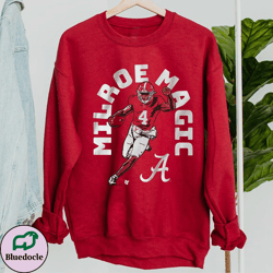 alabama football jalen milroe magic shirt , vintage alabama football, alabamagift