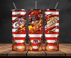 kansas city chiefs football team 20oz skinny tumbler