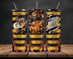 new orleans saints football team 20oz skinny tumbler