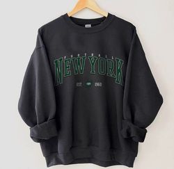 new york football sweatshirt, vintage style ny jets football crewneck, football sweatshirt, new york jets sweatshirt, fo