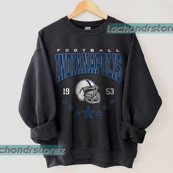 indianapolis football sweatshirt, vintage style indianapolis football crewneck, football sweatshirt, indianapolis crewne