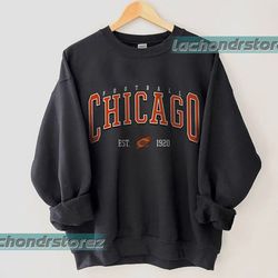 chicago football sweatshirt, vintage style chicago football crewneck, football sweatshirt, chicago bears sweatshirt, foo