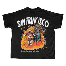 San Francisco Football TShirt San Francisco Graphic Bootleg TShirt Vintage San Francisco City Football Vintage San Fran