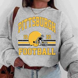 vintage pittsburgh football vintage sweatshirt, steelers crewneck retro shirt, gift for fan pittsburgh football christma