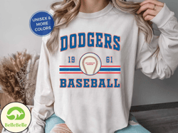 los angeles dodgers baseball crewneck sweatshirt , vintage baseball los angeles dodgers sports tee, graphic baseball tee