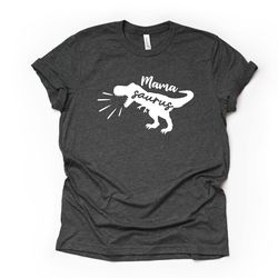 fun mom shirt, mamasaurus, mama dinosaur, gift for mom design on premium unisex shirt,