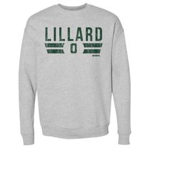 damian lillard men's crewneck sweatshirt - milwaukee basketball damian lillard milwaukee font