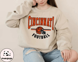 cincinnati bengals football sweatshirt, vintage style cincinnati bengals football, football sweatshirt, cincinnati benga