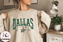 dallas stars sweatshirt, dallas sports fan gift, woman hockey fan shirt, hockey team retro shirt, vintage style dallas h