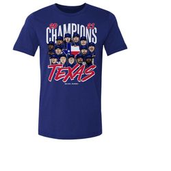 texas men's cotton t-shirt - texas baseball texas baseball champions 2023 wht