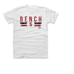 johnny bench men's cotton t-shirt - cincinnati baseball johnny bench font r