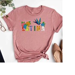 latina shirt,spanish woman shirt,floral mexican gift,hispanic heritage,gift for latin mom,mexico shirt,spanish girl tshi