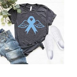 prostate cancer shirt,cancer awareness tee,blue ribbon shirt,awareness month,cancer survivor gift,cancer support team,ca