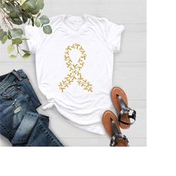 childhood cancer shirt,childhood ribbon tshirt,cancer support tee,cancer awareness shirt,gold ribbon cancer shirt,childh
