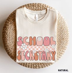 school secretary shirt, retro school secretary tee, school team shirts, back to school shirt, first day of school group