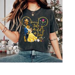vintage tale as old as time shirt | retro beauty and the beast t-shirt | disneyland princess shirt | belle beauty prince