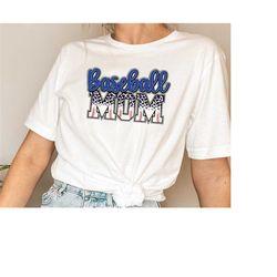 baseball mom shirt, baseball mom, baseball ball shirt, baseball mom leopard shirt, mom shirt, mothers day gift, mom gift