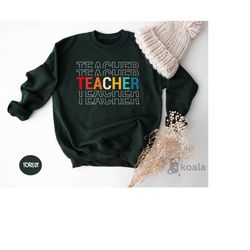 teacher sweatshirt, teacher life sweatshirt, teacher sweater, teacher crewneck sweatshirt,teacher gift,new teacher gift,