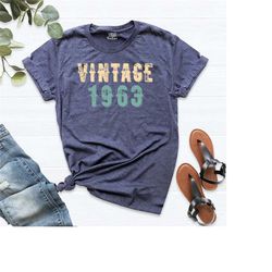 60th birthday shirt, 60th birthday gift for women, vintage 1963 shirt, 60th birthday gift for men, 60th birthday man, 60