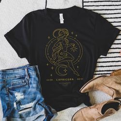 capricorn sign shirt, zodiac shirt, astrological tee, capricorn gift, birthday tee, gift for her