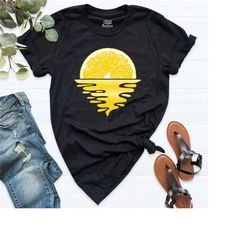 summer lemon shirt, summer vacation shirt,  fruit shirt, orange fruit sunset shirt, summer vacation gift summer shirt, b